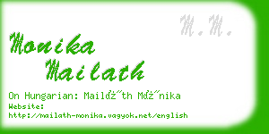 monika mailath business card